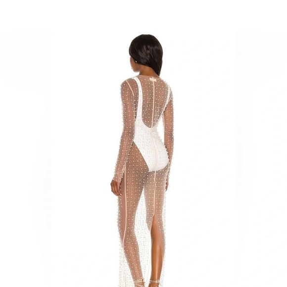 Usweetie Champagne Nights Mesh Dress in White/Ivory Size Small- Nwot/NEVER WORN - Picture 6 of 14